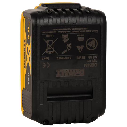 Купити Акумуляторна батарея DeWALT DCB184. Офіційний магазин Toolmaster Україна. Фірмовий інструмент та обладнання, офіційна гарантія