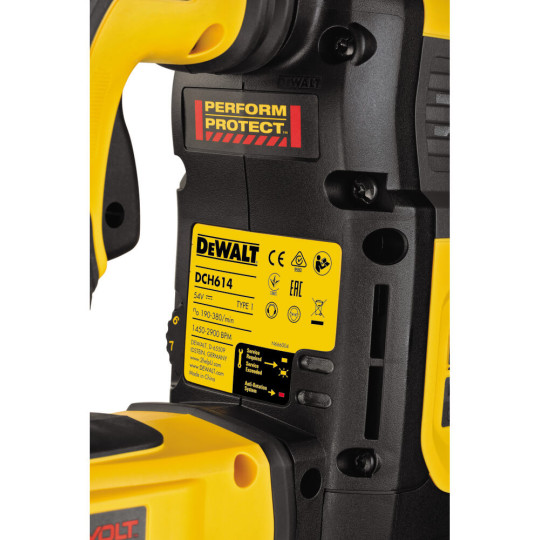Купити Перфоратор акумуляторний безщітковий SDS-MAX DeWALT DCH614N. Офіційний магазин Toolmaster Україна. Фірмовий інструмент та обладнання, офіційна гарантія
