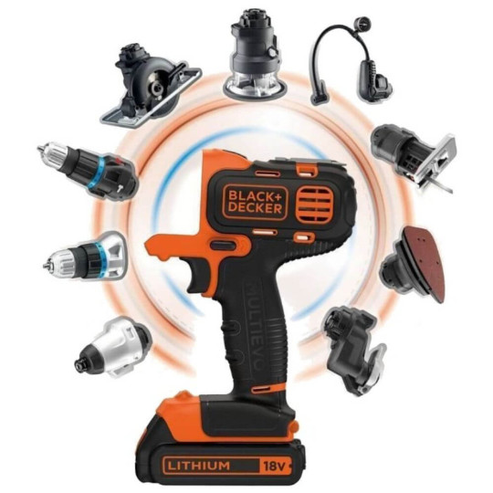 Купити Акумуляторний багатофункціональний інструмент BLACK+DECKER MT218KB. Офіційний магазин Toolmaster Україна. Фірмовий інструмент та обладнання, офіційна гарантія