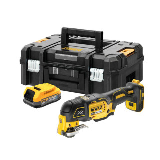 Купити Багатофункціональний інструмент акумуляторний безщітковий DeWALT DCS356E1T. Офіційний магазин Toolmaster Україна. Фірмовий інструмент та обладнання, офіційна гарантія