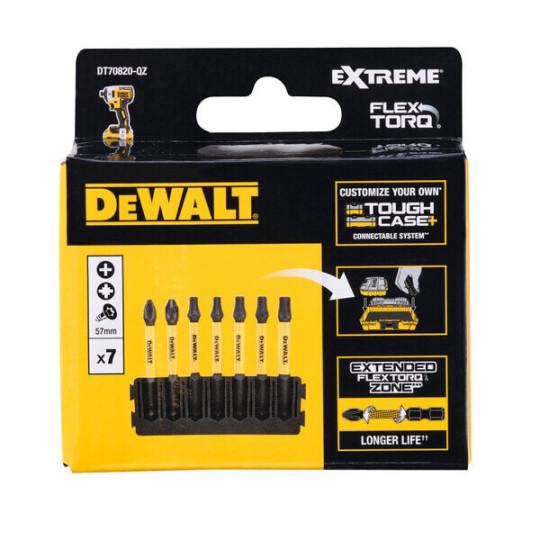 Купити Касета з бітами FlexTorq DeWALT DT70820. Офіційний магазин Toolmaster Україна. Фірмовий інструмент та обладнання, офіційна гарантія