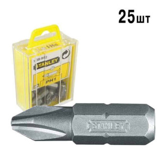 Купити Біта з шестигранним хвостовиком 1/4 під шліц Ph1 довжиною 25 мм STANLEY 1-68-942. Офіційний магазин Toolmaster Україна. Фірмовий інструмент та обладнання, офіційна гарантія