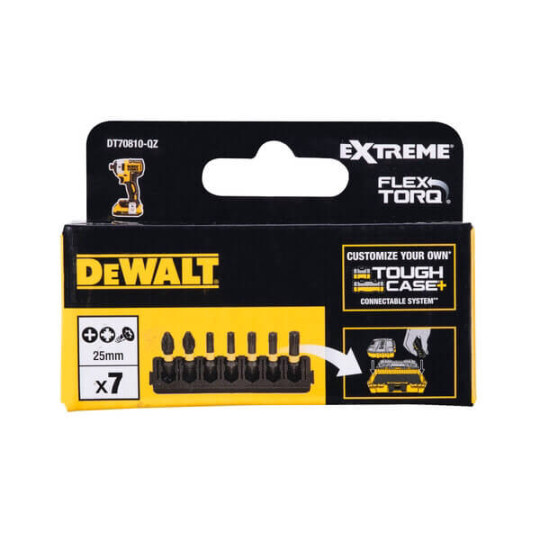 Купити Касета з бітами FlexTorq DeWALT DT70810. Офіційний магазин Toolmaster Україна. Фірмовий інструмент та обладнання, офіційна гарантія