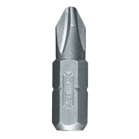 Купити Бита с шестигранным хвостовиком 1/4 под шлиц Ph2 длиной 25 мм STANLEY 1-68-946. Официальный магазин Toolmaster Украина. Фирменный инструмент и оборудование, официальная гарантия