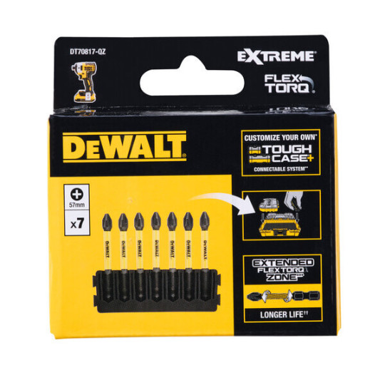 Купити Кассета с битами FlexTorq PH2 DeWALT DT70817. Официальный магазин Toolmaster Украина. Фирменный инструмент и оборудование, официальная гарантия