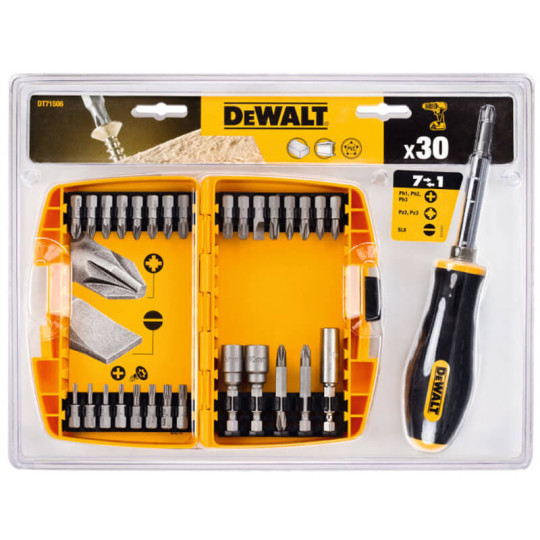 Купити Набір біт і насадок DeWALT DT71506. Офіційний магазин Toolmaster Україна. Фірмовий інструмент та обладнання, офіційна гарантія
