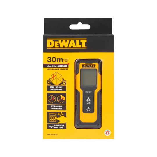 Купити Далекомір лазерний DeWALT DWHT77100. Офіційний магазин Toolmaster Україна. Фірмовий інструмент та обладнання, офіційна гарантія