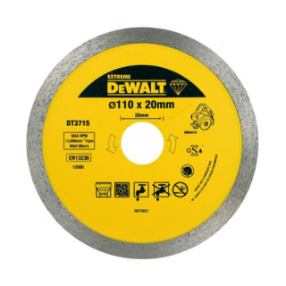 Купити Диск алмазний DeWALT DT3715. Офіційний магазин Toolmaster Україна. Фірмовий інструмент та обладнання, офіційна гарантія