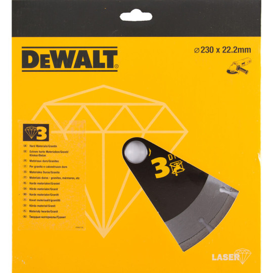 Купити Диск алмазний DeWALT DT3763. Офіційний магазин Toolmaster Україна. Фірмовий інструмент та обладнання, офіційна гарантія