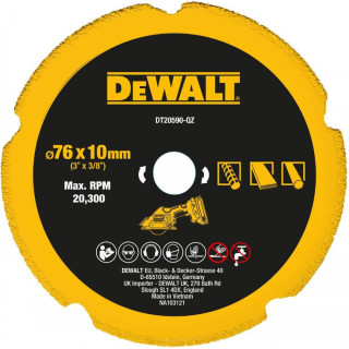 Купити Диск алмазний DeWALT DT20590. Офіційний магазин Toolmaster Україна. Фірмовий інструмент та обладнання, офіційна гарантія