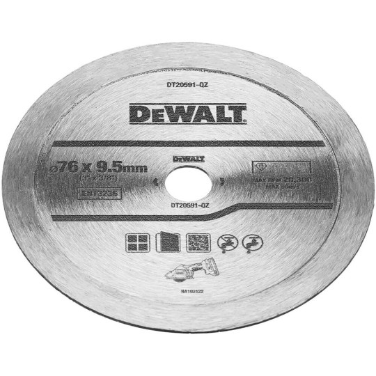 Купити Диск алмазный DeWALT DT20591. Официальный магазин Toolmaster Украина. Фирменный инструмент и оборудование, официальная гарантия