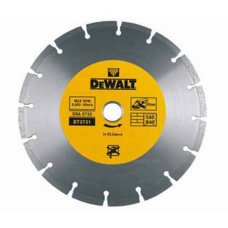 Купити Диск алмазний DeWALT DT3711. Офіційний магазин Toolmaster Україна. Фірмовий інструмент та обладнання, офіційна гарантія