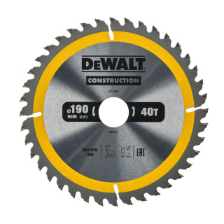 Купити Диск пиляльний СONSTRUCTION DeWALT DT1945. Офіційний магазин Toolmaster Україна. Фірмовий інструмент та обладнання, офіційна гарантія