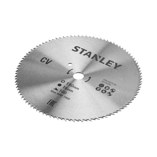 Купити Диск пиляльний CV STANLEY STA10215. Офіційний магазин Toolmaster Україна. Фірмовий інструмент та обладнання, офіційна гарантія