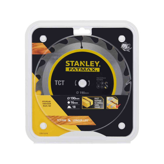 Купити Диск пильный TCT STANLEY STA15370. Официальный магазин Toolmaster Украина. Фирменный инструмент и оборудование, официальная гарантия