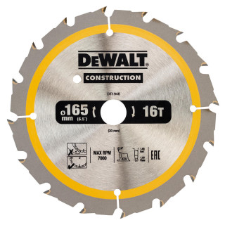 Купити Диск пиляльний CONSTRUCTION DeWALT DT1948. Офіційний магазин Toolmaster Україна. Фірмовий інструмент та обладнання, офіційна гарантія