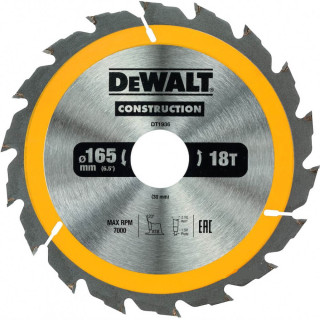 Купити Диск пиляльний CONSTRUCTION DeWALT DT1936. Офіційний магазин Toolmaster Україна. Фірмовий інструмент та обладнання, офіційна гарантія