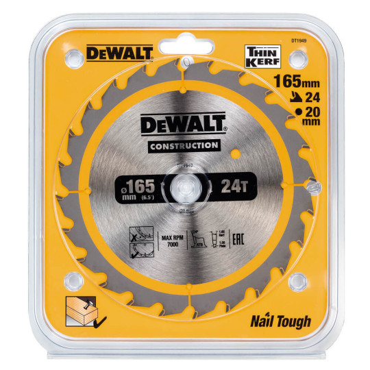 Купити Диск пиляльний CONSTRUCTION DeWALT DT1949. Офіційний магазин Toolmaster Україна. Фірмовий інструмент та обладнання, офіційна гарантія