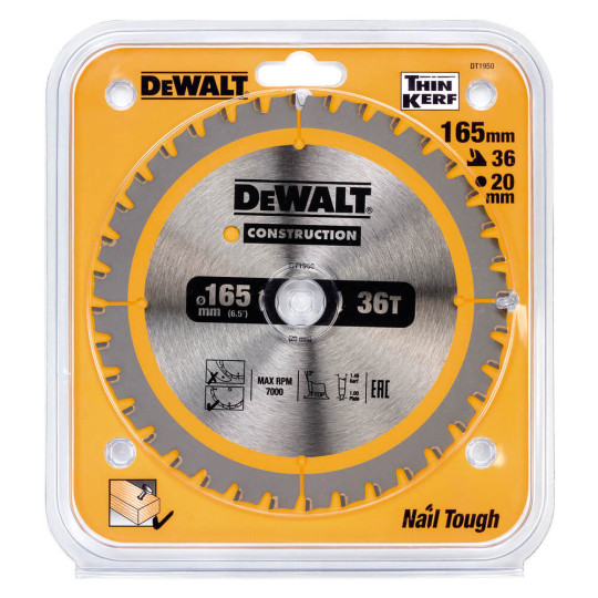 Купити Диск пиляльний CONSTRUCTION DeWALT DT1950. Офіційний магазин Toolmaster Україна. Фірмовий інструмент та обладнання, офіційна гарантія