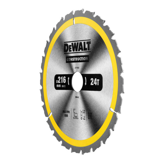 Купити Диск пиляльний CONSTRUCTION DeWALT DT1952. Офіційний магазин Toolmaster Україна. Фірмовий інструмент та обладнання, офіційна гарантія