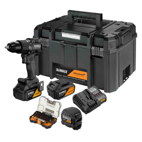 Купити Дриль-шурупокрут ударний McLaren F1 TEAM SPECIAL EDITION DeWALT DCD86MP2KT. Офіційний магазин Toolmaster Україна. Фірмовий інструмент та обладнання, офіційна гарантія