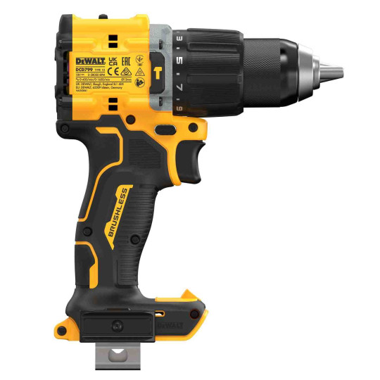 Купити Дриль-шуруповерт акумуляторний безщітковий ударний DeWALT DCD799NT. Офіційний магазин Toolmaster Україна. Фірмовий інструмент та обладнання, офіційна гарантія