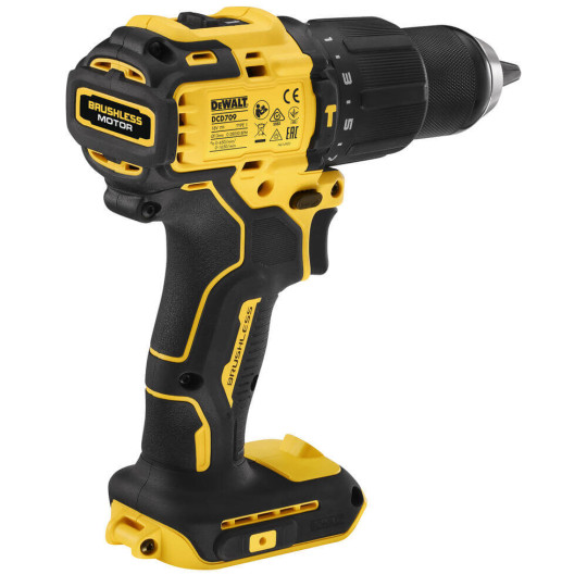 Купити Дриль-шурупокрут акумуляторний безщітковий ударний DeWALT DCD709N. Офіційний магазин Toolmaster Україна. Фірмовий інструмент та обладнання, офіційна гарантія