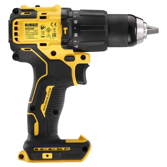 Купити Дриль-шурупокрут акумуляторний безщітковий ударний DeWALT DCD709N. Офіційний магазин Toolmaster Україна. Фірмовий інструмент та обладнання, офіційна гарантія