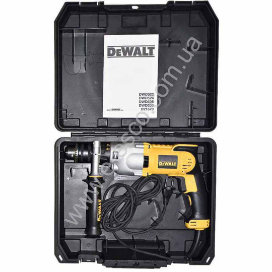 Купити Дриль мережевий ударний DeWALT D21570K. Офіційний магазин Toolmaster Україна. Фірмовий інструмент та обладнання, офіційна гарантія