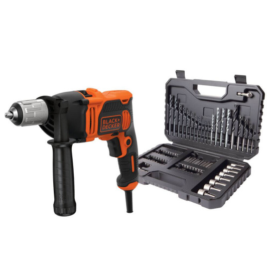 Купити Дриль мережевий ударний BLACK+DECKER BEH850. Офіційний магазин Toolmaster Україна. Фірмовий інструмент та обладнання, офіційна гарантія