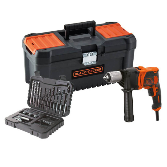 Купити Дриль мережевий ударний BLACK+DECKER BEH850. Офіційний магазин Toolmaster Україна. Фірмовий інструмент та обладнання, офіційна гарантія