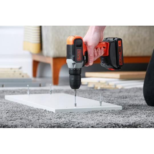 Купити Дриль-шурупокрут акумуляторний BLACK+DECKER BCD001C1. Офіційний магазин Toolmaster Україна. Фірмовий інструмент та обладнання, офіційна гарантія