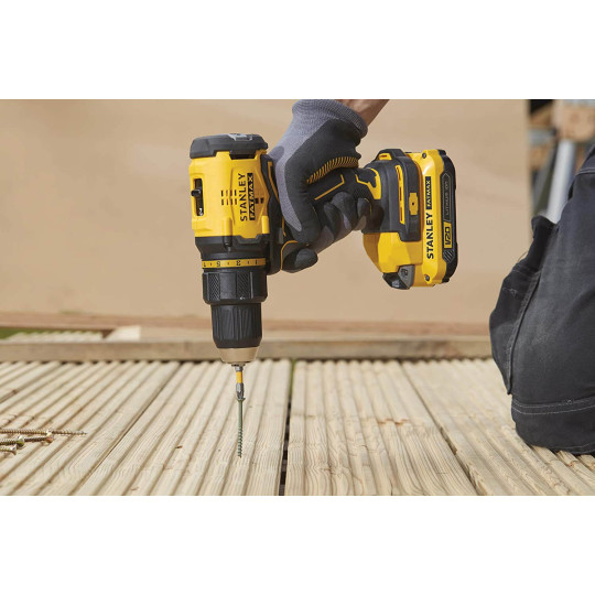 Купити Дриль-шурупокрут безщітковий акумуляторний STANLEY FATMAX SFMCD710D2K. Офіційний магазин Toolmaster Україна. Фірмовий інструмент та обладнання, офіційна гарантія