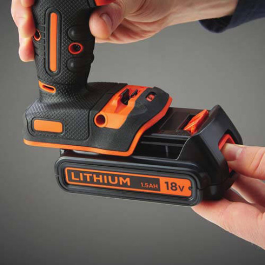 Купити Дриль-шурупокрут акумуляторний ударний BLACK+DECKER BDCHD18KB. Офіційний магазин Toolmaster Україна. Фірмовий інструмент та обладнання, офіційна гарантія