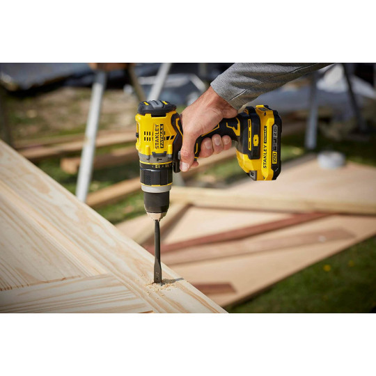 Купити Дриль-шурупокрут ударний акумуляторний безщітковий STANLEY FATMAX SFMCD721D2K. Офіційний магазин Toolmaster Україна. Фірмовий інструмент та обладнання, офіційна гарантія