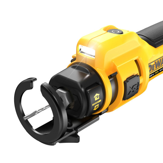 Купити Фрезер акумуляторний для вирізання гіпсокартону DeWALT DCE555N. Офіційний магазин Toolmaster Україна. Фірмовий інструмент та обладнання, офіційна гарантія