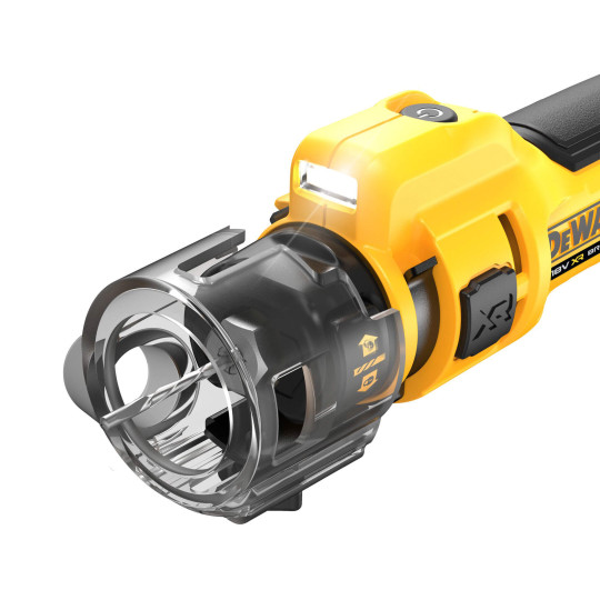 Купити Фрезер акумуляторний для вирізання гіпсокартону DeWALT DCE555N. Офіційний магазин Toolmaster Україна. Фірмовий інструмент та обладнання, офіційна гарантія