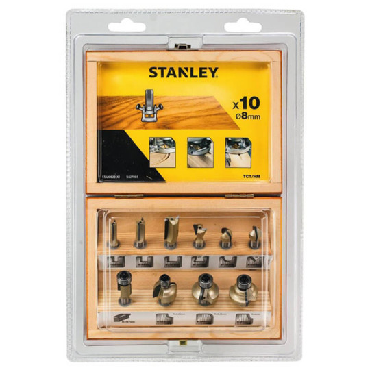 Купити Набір фрез STANLEY STA80020. Офіційний магазин Toolmaster Україна. Фірмовий інструмент та обладнання, офіційна гарантія