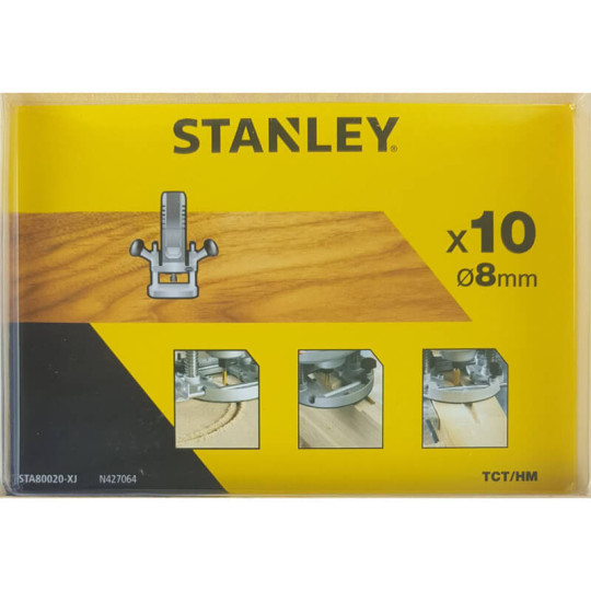 Купити Набір фрез STANLEY STA80020. Офіційний магазин Toolmaster Україна. Фірмовий інструмент та обладнання, офіційна гарантія
