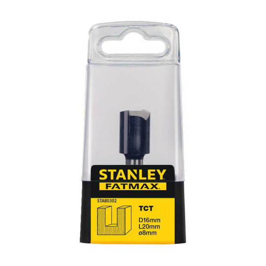 Купити Фреза по дереву пазова пряма діаметром 16 мм STANLEY STA80302. Офіційний магазин Toolmaster Україна. Фірмовий інструмент та обладнання, офіційна гарантія