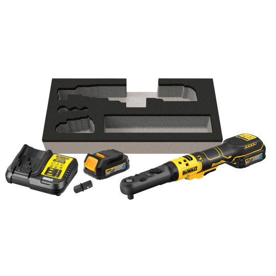 Купити Гайкокрут кутовий - ключ-храповик акумуляторний безщітковий DeWALT DCF510E2G. Офіційний магазин Toolmaster Україна. Фірмовий інструмент та обладнання, офіційна гарантія