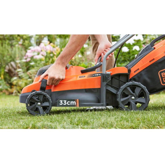 Купити Газонокосарка акумуляторна BLACK+DECKER BCMW33184L2. Офіційний магазин Toolmaster Україна. Фірмовий інструмент та обладнання, офіційна гарантія