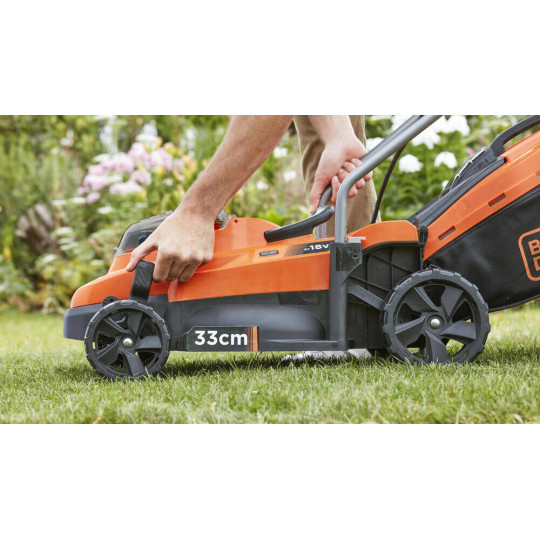 Купити Газонокосарка акумуляторна BLACK+DECKER BCMW3318L2. Офіційний магазин Toolmaster Україна. Фірмовий інструмент та обладнання, офіційна гарантія