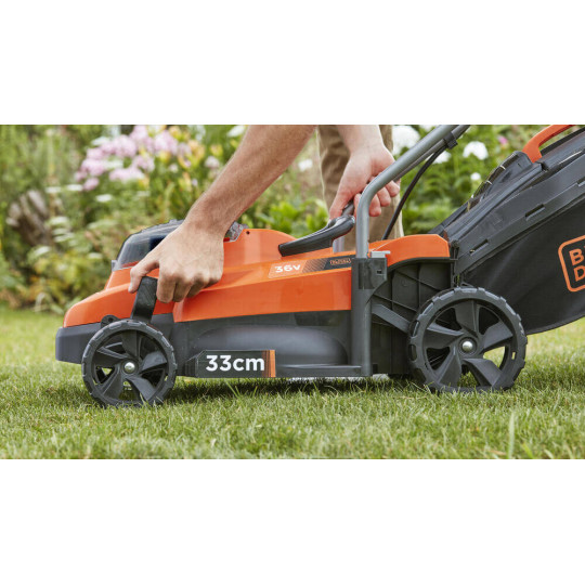 Купити Газонокосарка акумуляторна BLACK+DECKER BCMW3336L1. Офіційний магазин Toolmaster Україна. Фірмовий інструмент та обладнання, офіційна гарантія