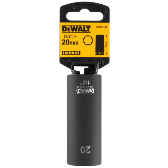 Купити Головка торцева ударна довга IMPACT DeWALT DT7554. Офіційний магазин Toolmaster Україна. Фірмовий інструмент та обладнання, офіційна гарантія
