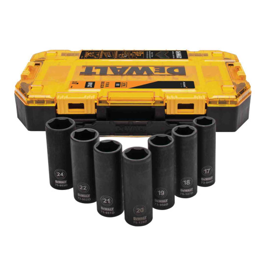 Купити Набір ударних торцевих головок 1/2 DeWALT DT70905. Офіційний магазин Toolmaster Україна. Фірмовий інструмент та обладнання, офіційна гарантія