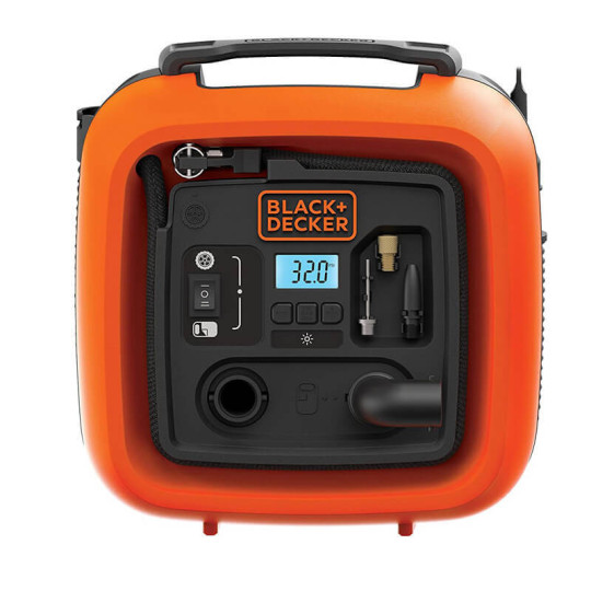 Купити Компресор автомобільний BLACK+DECKER ASI400. Офіційний магазин Toolmaster Україна. Фірмовий інструмент та обладнання, офіційна гарантія