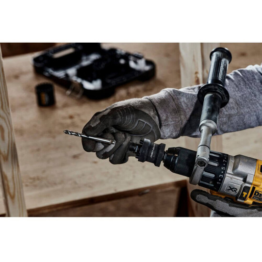 Купити Держатель коронок (цифенборов) быстрозажимной DeWALT DT20625. Официальный магазин Toolmaster Украина. Фирменный инструмент и оборудование, официальная гарантия