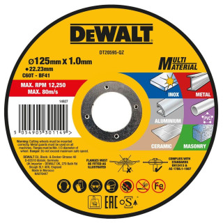 Купити Круг відрізний MULTI-MATERIAL DeWALT DT20595. Офіційний магазин Toolmaster Україна. Фірмовий інструмент та обладнання, офіційна гарантія