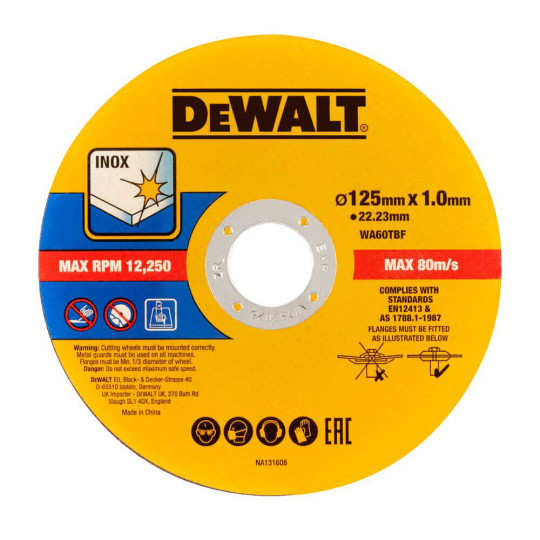 Купити Набор кругов отрезных FASTCUT DeWALT DT20598. Официальный магазин Toolmaster Украина. Фирменный инструмент и оборудование, официальная гарантия